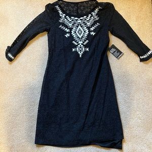 Express - Black Lace/Lined Dress- SP NWT